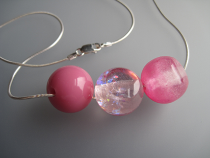 Pink beads