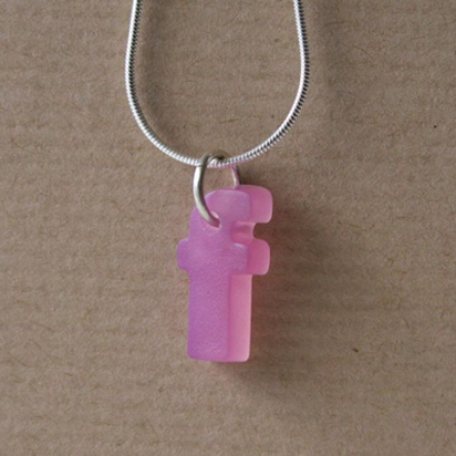 letter f resin pendant