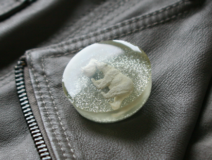 polar bear brooch